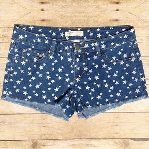 No Boundaries STARS Denim Shorts size 9